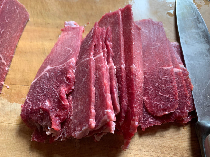 How to slice beef thinly